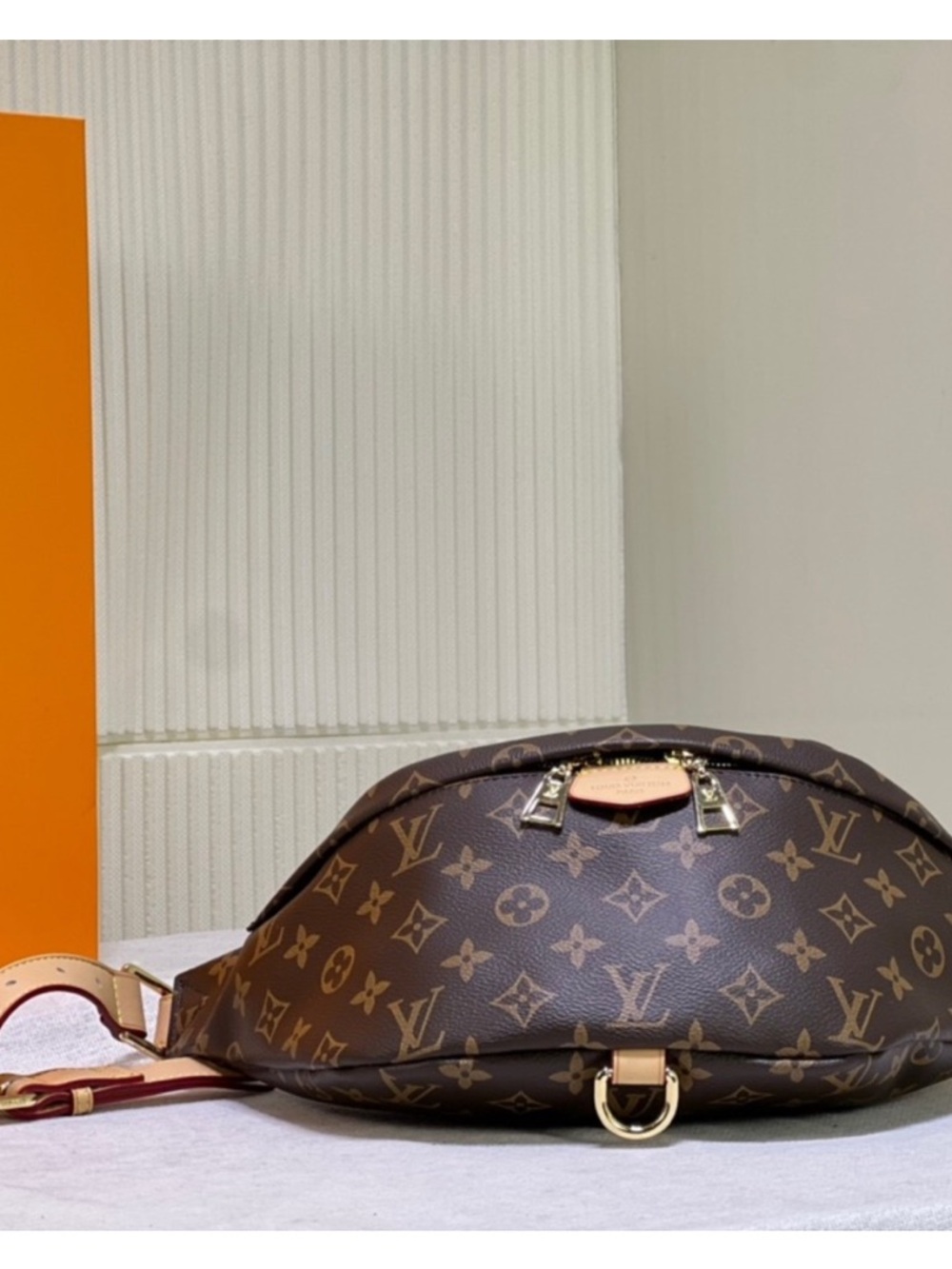 Louis Vuitton Monogram Canvas Fanny Pack Crossbody Bumbag in Brown and Tan - Picture 5 of 15